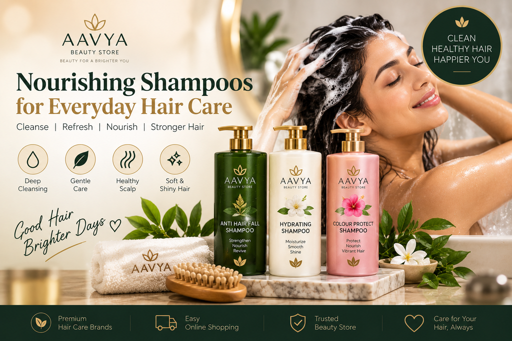 Nourishing shampoos for everyday hair care - AAVYA Beauty Store