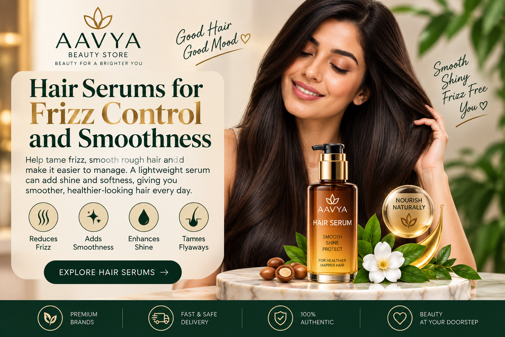 Hair serums for frizz control and smoothness - AAVYA Beauty Store