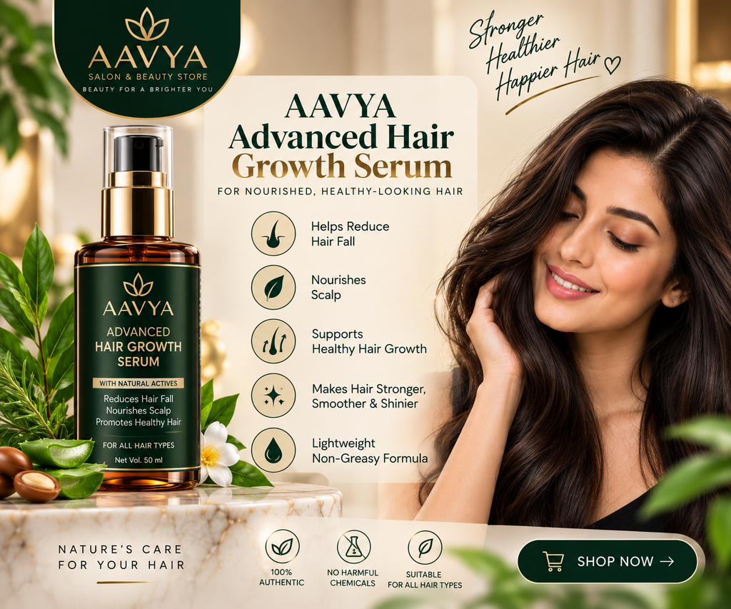 AAVYA Advanced Hair Growth Serum for nourished, healthy-looking hair