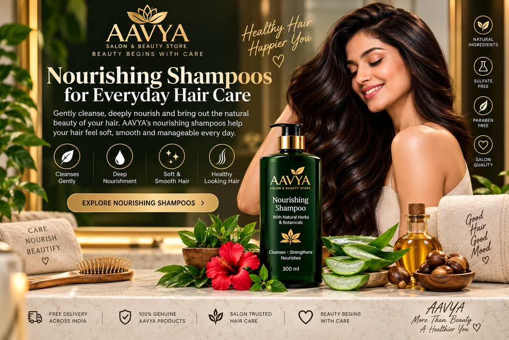 Nourishing shampoos for everyday hair care - AAVYA Beauty Store