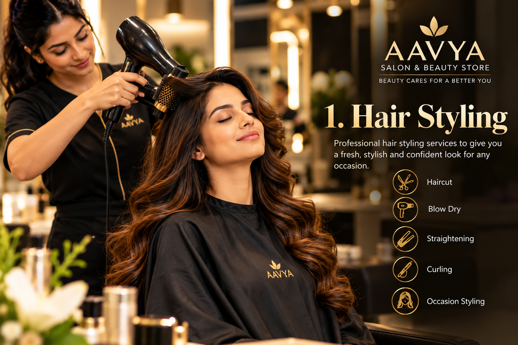 Hair Styling Service for Women – AAVYA Salon & Beauty Store