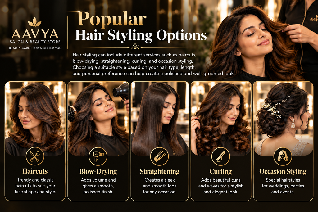 Popular Hair Styling Options – AAVYA Salon & Beauty Store