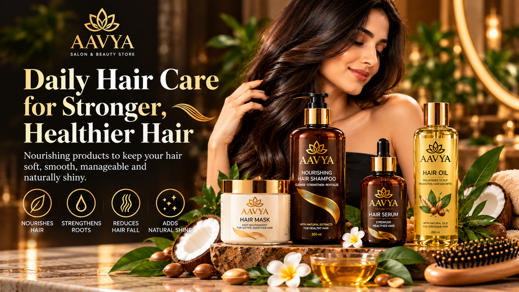 AAVYA daily hair care products for stronger healthier hair