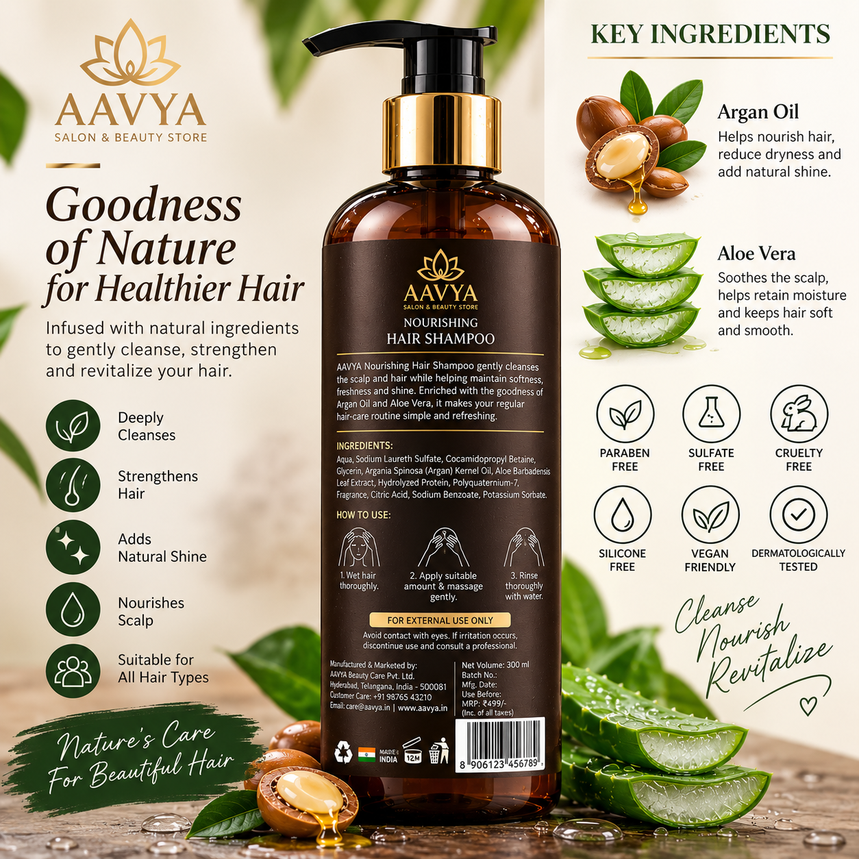 AAVYA Advanced Nourishing Hair Shampoo - Image 2