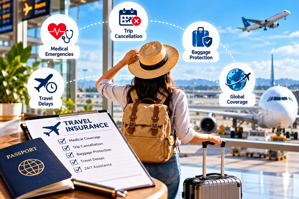 Best Travel Insurance providing financial protection for medical emergencies, trip cancellations, baggage loss, travel delays, and international trips.